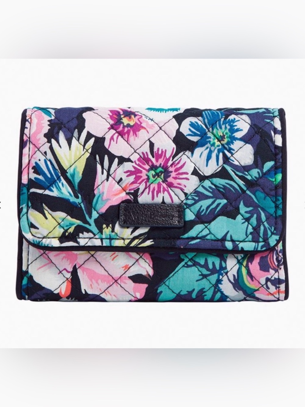 Vera Bradley RFID Riley Compact Wallet Pattern Garden Grove